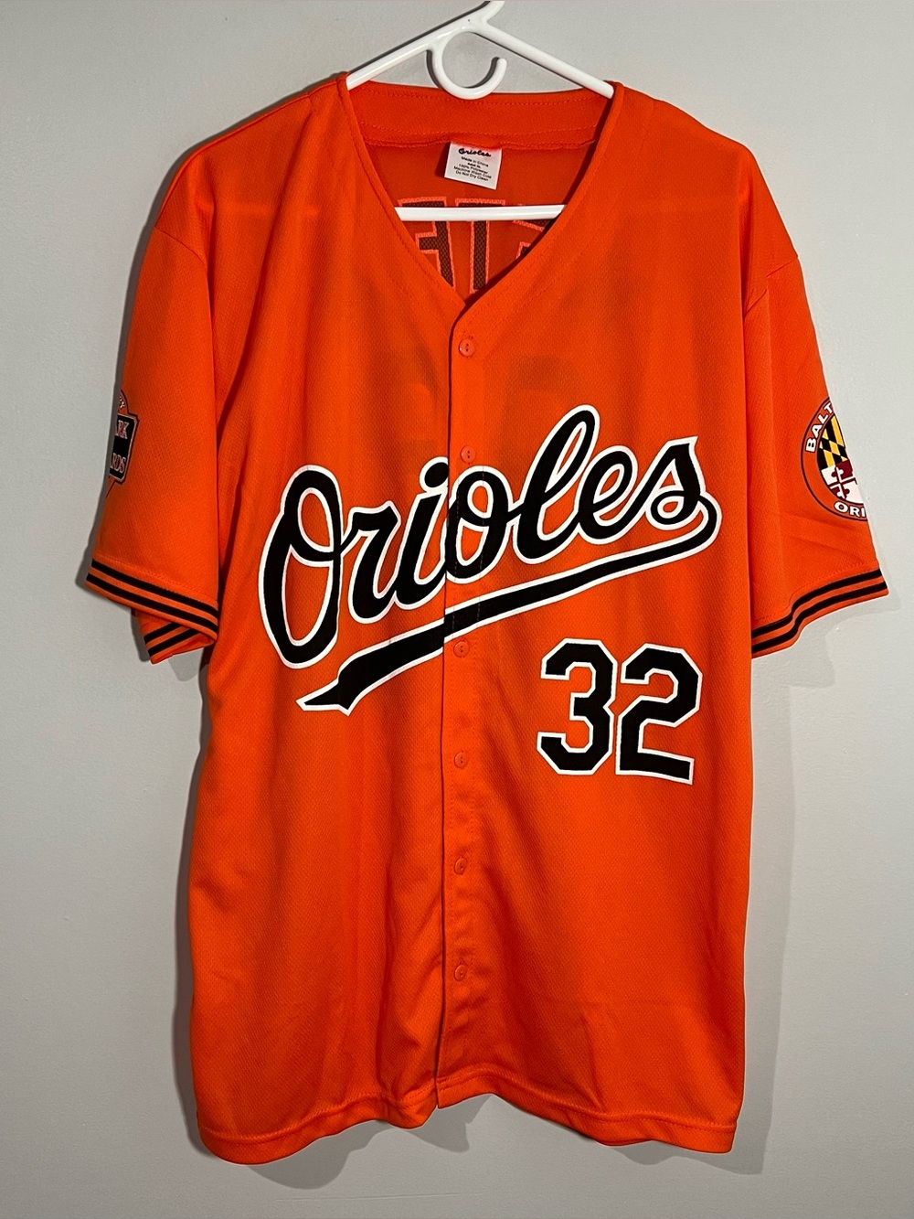 Baltimore Orioles Matt Wieters Camden 20th Anniversary Orange Baseball Jersey XL